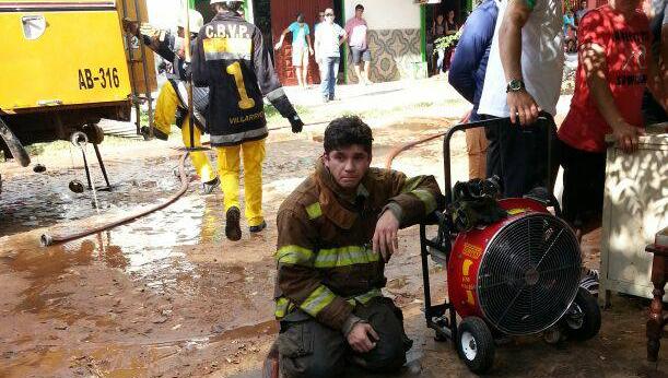 BOMBEROS DE VILLARRICA CON ALTO PROMEDIO DE SERVICIOS EN LA ULTIMA SEMANA