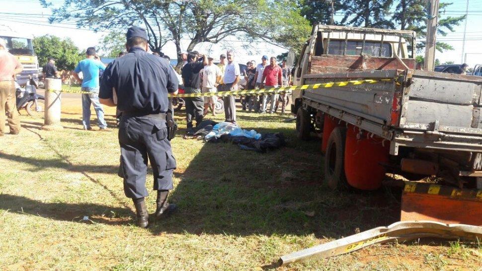Accidente fatal en Coronel Oviedo