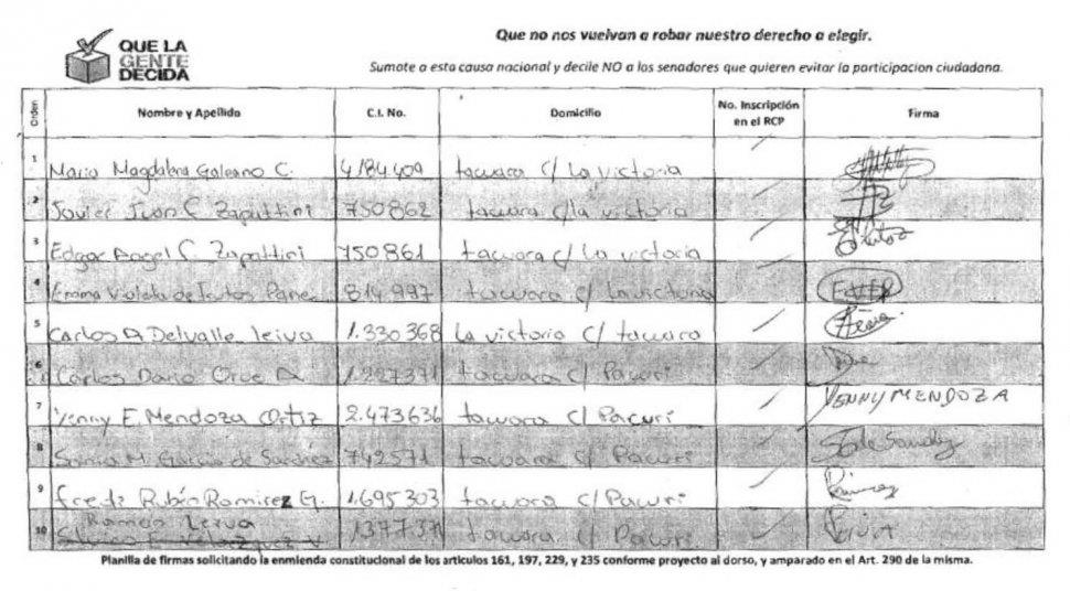 Estudiantes denunciarán falsificación de firmas