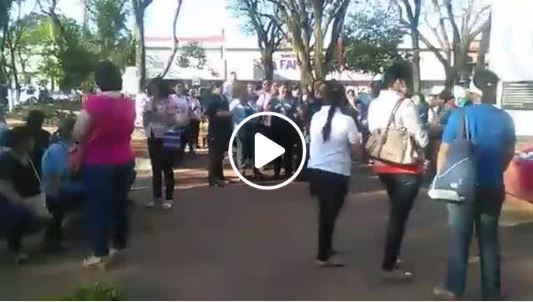 Segundo día de movilización docente también contó con apoyo de estudiantes