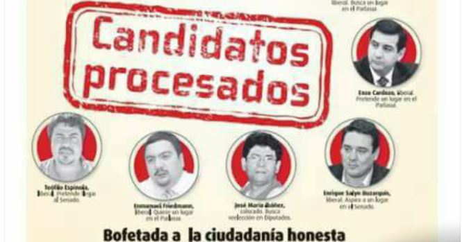 Viejos conocidos aparecen en lista para rekutu en el Congreso