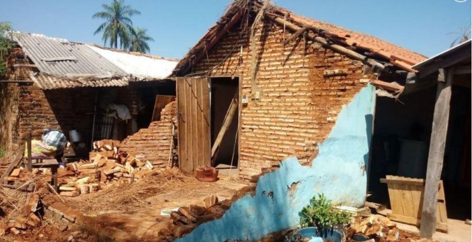 Temporal dañó unas 25 casas en Acahay