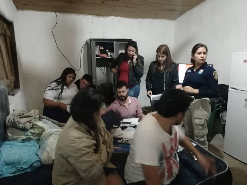 Allanamiento en Villarrica fue realizado por la Unidad Especializada de la Lucha contra la Trata de Personas