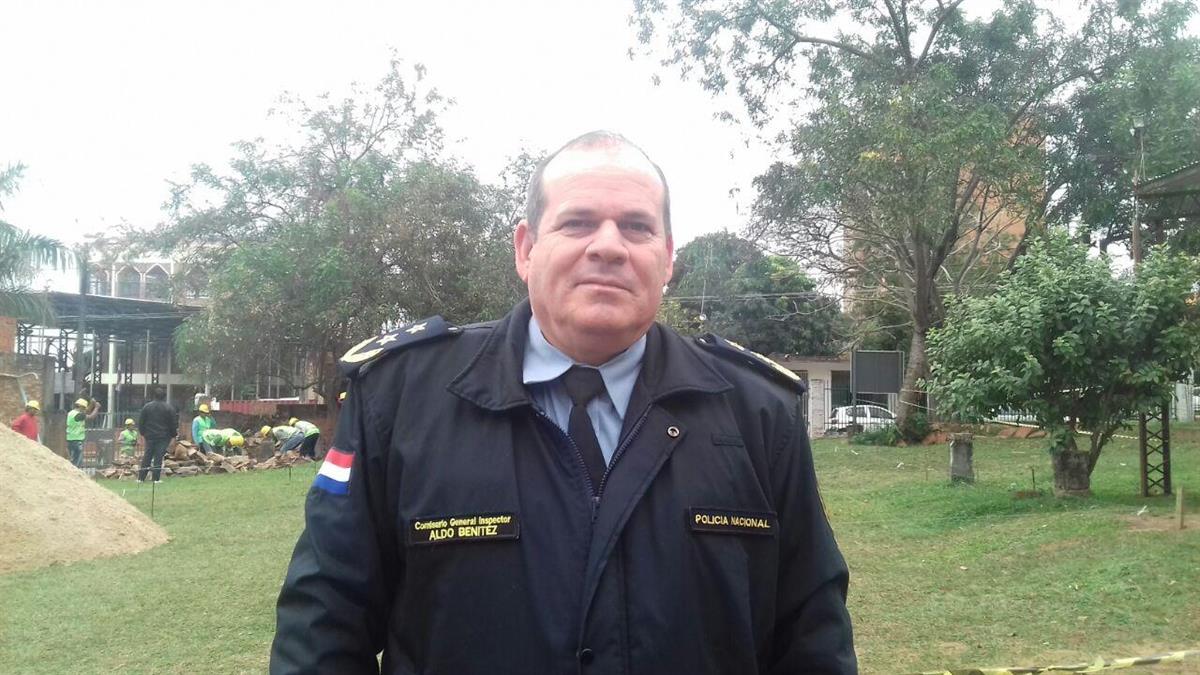 Director de la policía en el Guairá verificó obra de la Comisaría Tercera