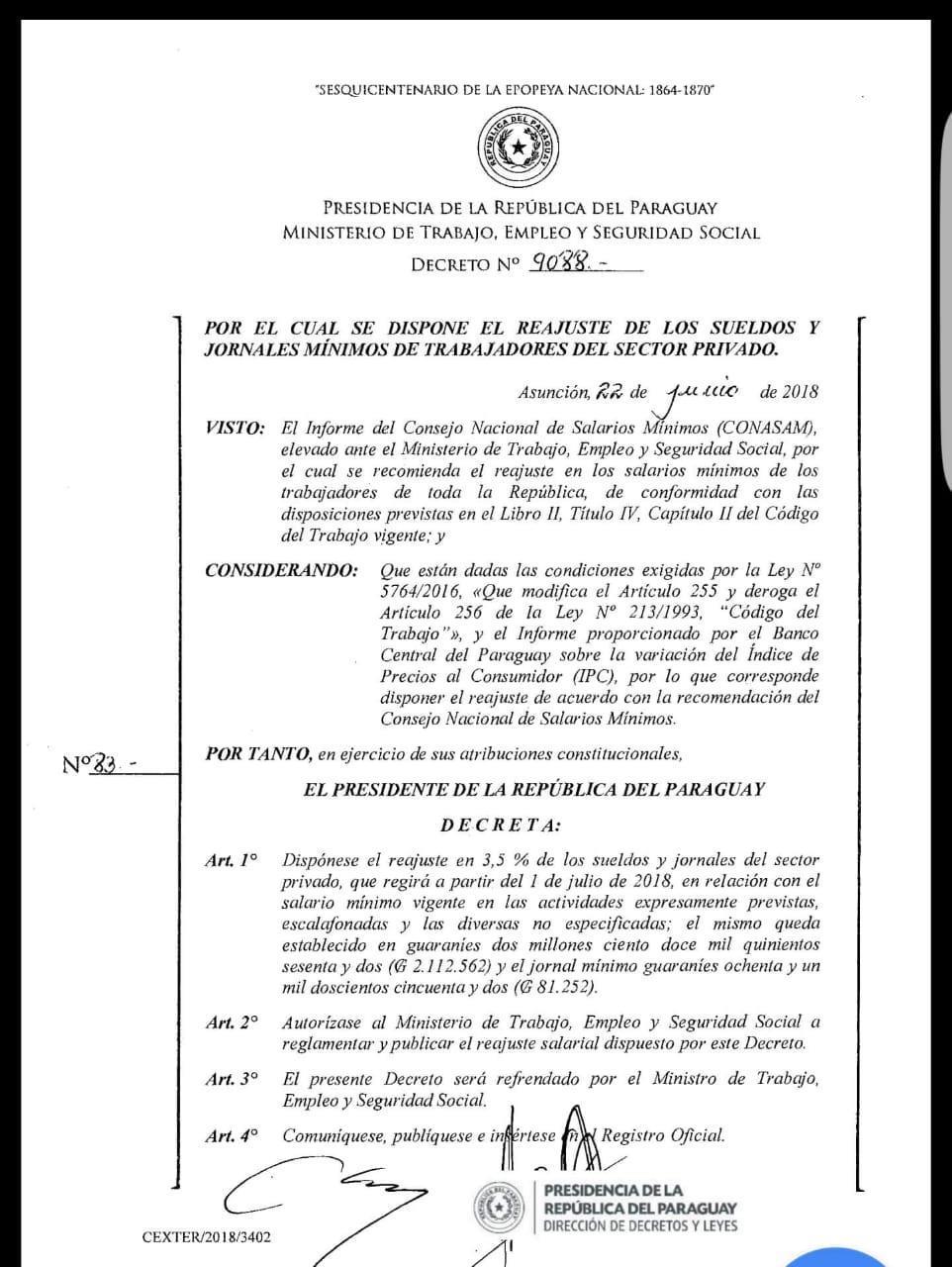 Subirá el sueldo el 1 de julio
