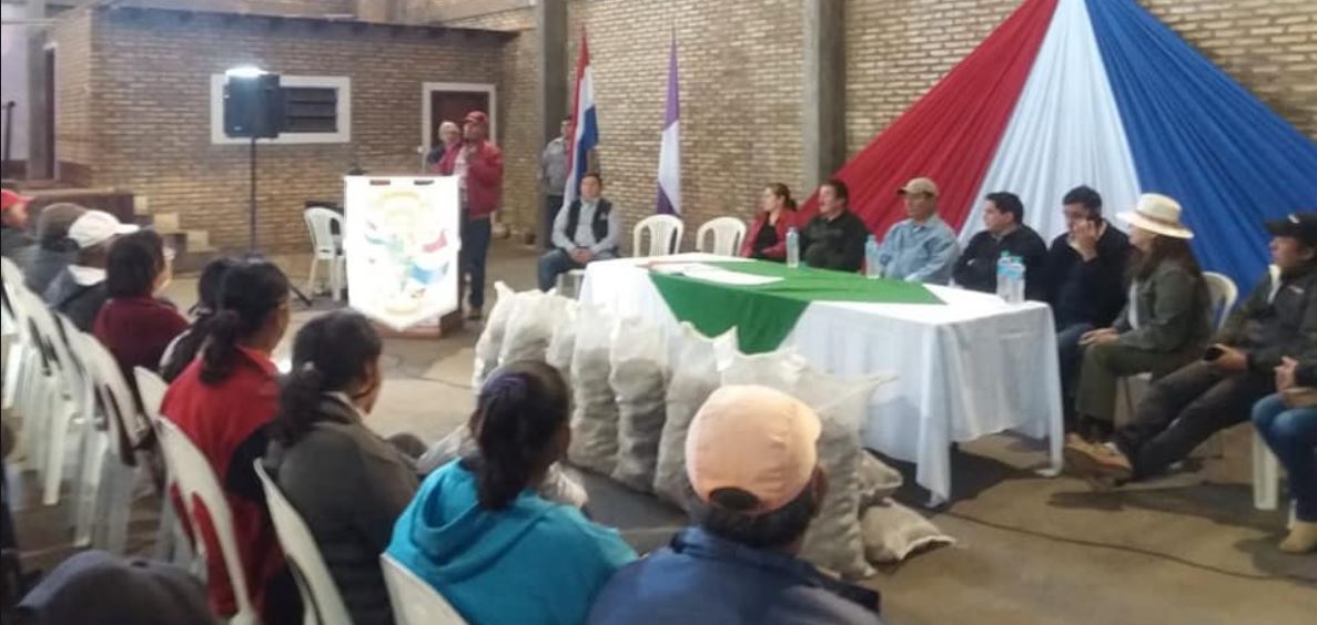 Entregan semillas de papa en La Colmena