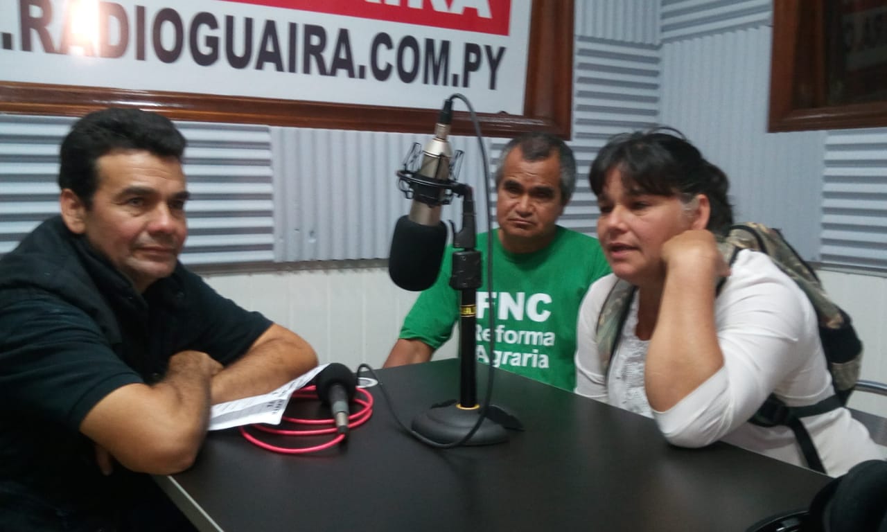 Paraguay Pyahura realizó volanteada pidiendo libertad de Genaro Meza