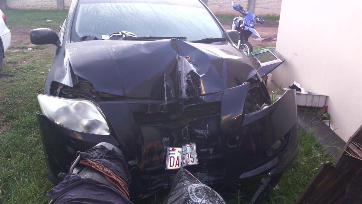 Accidente frente a la municipalidad de Villarrica