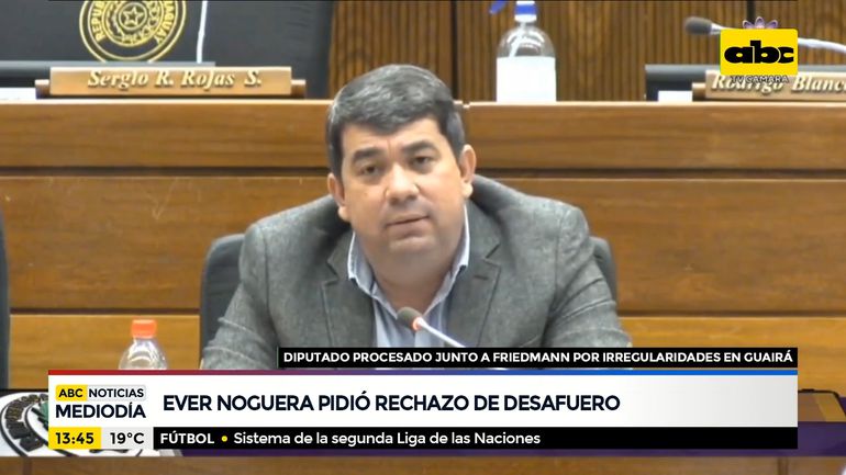 Rechazo a desafuero: Diputados protegen al imputado Éver Noguera.
