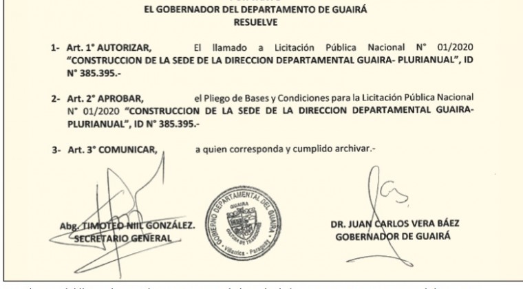 En Guairá amañan otra licitación a favor del amigo de Friedmann