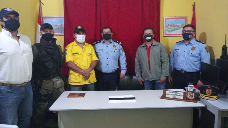 Bomberos trabajarán con resguardo policial en la reserva Caazapá.