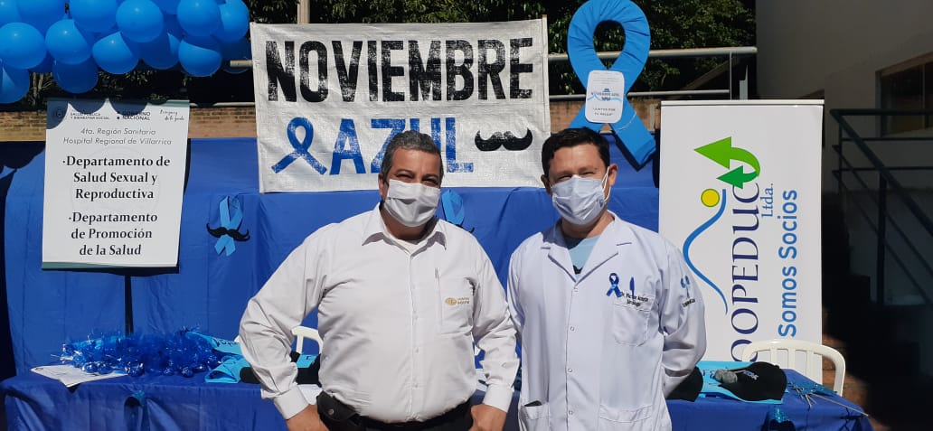 Realizaron campaña de concienciación para la población masculina en conmemoración del noviembre azul.