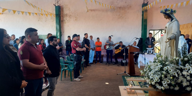 Celebran el Día de la Merced en la Penitenciaría Regional de Villarrica.