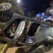 Colisión y vuelco de vehículo en Boulevard Bicentenario.