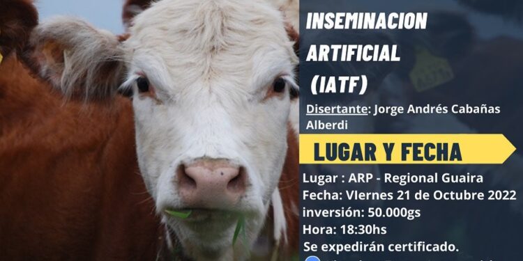 ARJP Regional Guairá organiza Taller de Actualización en Inseminación Artificial en Villarrica.