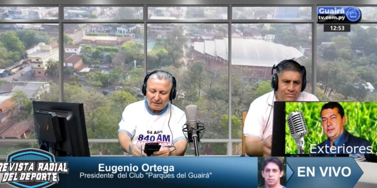 Club Parque del Guairá se prepara para el inicio del Campeonato de la Liga Guaireña de Fútbol.