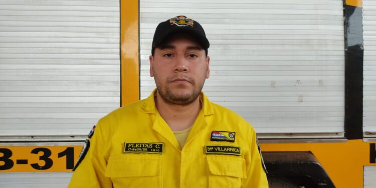 Bomberos amarillos de Villarrica acudieron a 13 servicios.