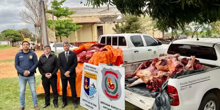 Incautan más de 1.000 kilos de carne clandestina.