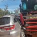 Accidente fatal en cruce Tebicuary: camioneta chocó contra un Scania.