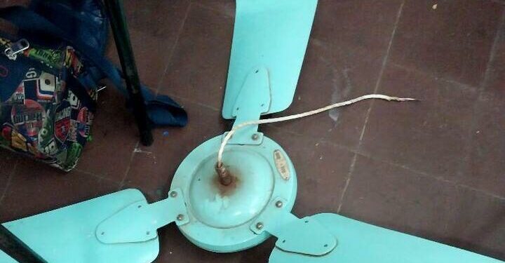 Susto en colegio de Asunción por caída de ventilador sobre un alumno.