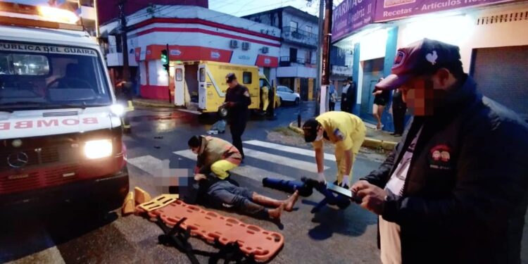 Conductor de vehículo se dio a la fuga tras protagonizar un accidente.