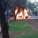 Conductor se salva tras explosión dentro de su auto en Ciudad del Este.