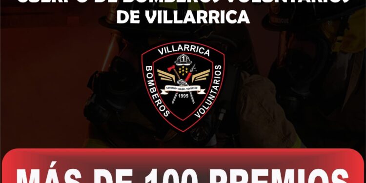 BOMBEROS NEGROS DE VILLARRICA ORGANIZAN GRAN RIFA CON MÁS DE 100 PREMIOS.
