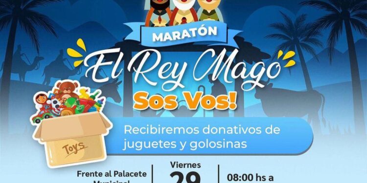«EL REY MAGO SOS VOS» MARATÓN DE JUGUETES ENCARADA POR EL MUNICIPIO.