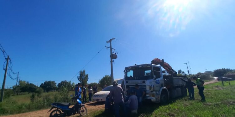 DOS FUNCIONARIOS DE CLYFSA SUFRIERON UNA DESCARGA ELÉCTRICA