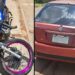 Lesión y daños materiales en accidente de tránsito.