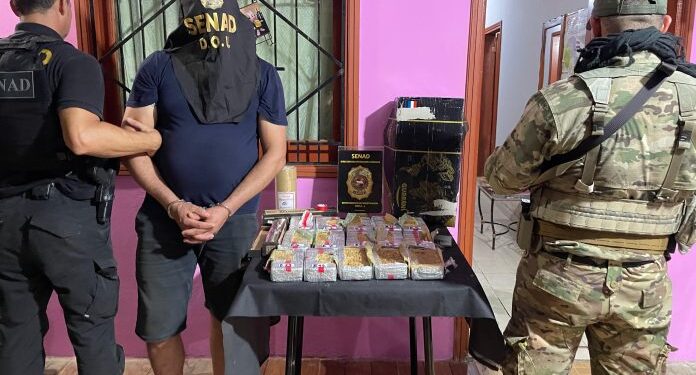 Senad detiene a un hombre y frena ingreso de 150.000 dosis de crack para el departamento Central