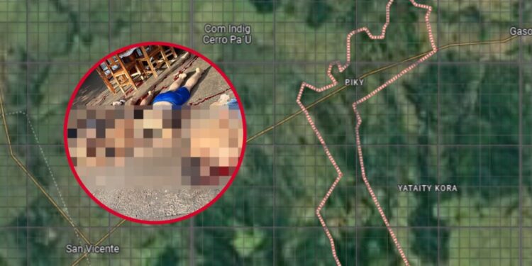 Seis ejecutados en una colonia de Amambay