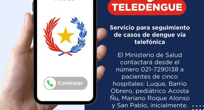 Salud implementa “Teledengue” para seguimiento a pacientes vía telefónica