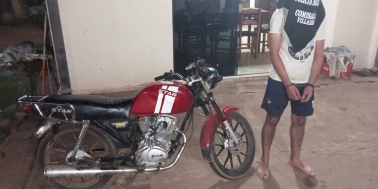 Recuperan motocicleta hurtada y aprehenden al supuesto autor