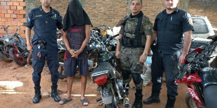 Aprehendieron a una persona y recuperaron motocicleta robada en Villarrica