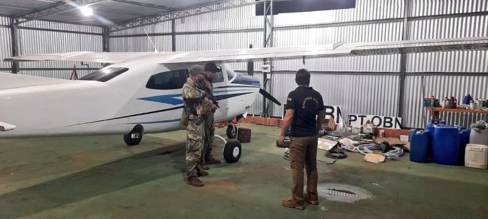 Senad halla base narco e incauta avioneta en Amambay