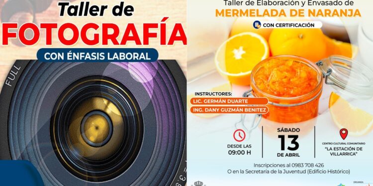 MUNICIPALIDAD INVITA A PARTICIPAR DE INTERESANTES TALLERES