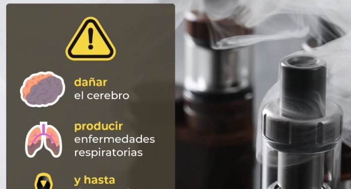 Uso de vapeadores pone en riesgo la salud de los jóvenes, advierte Ministerio de Salud