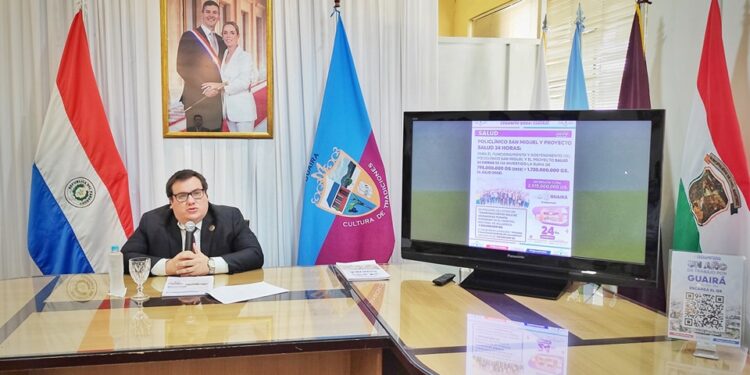 El gobernador de Guairá presentó su informe de gestión