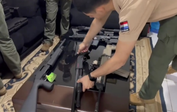 Intervienen casa comercial de venta de armas