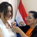 Entregaron lazos naranja en la Junta Departamental
