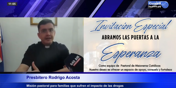 Anuncian misión pastoral en las familias que sufren por las drogas