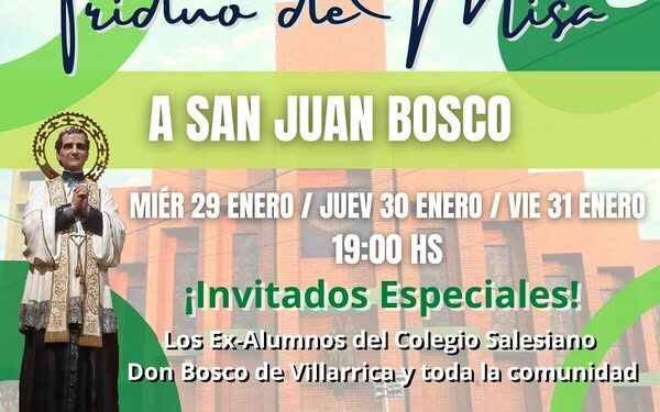 Recuerdan hoy el día de San Juan Bosco