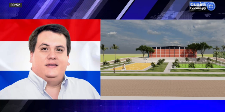 Gobernador de Guairá habló sobre proyecto de construcción de un nuevo polideportivo en Villarrica