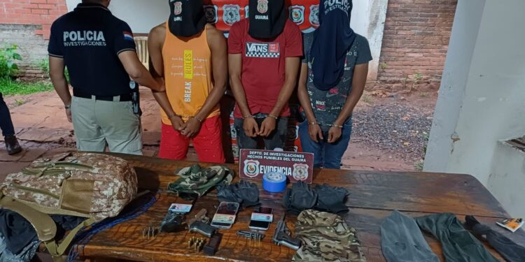 Allanamiento y varias aprehensiones informó la policía en Guairá