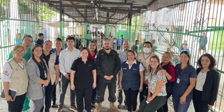 Delegación de la OPS recorre penitenciarías para abordar sobre enfermedades transmisibles