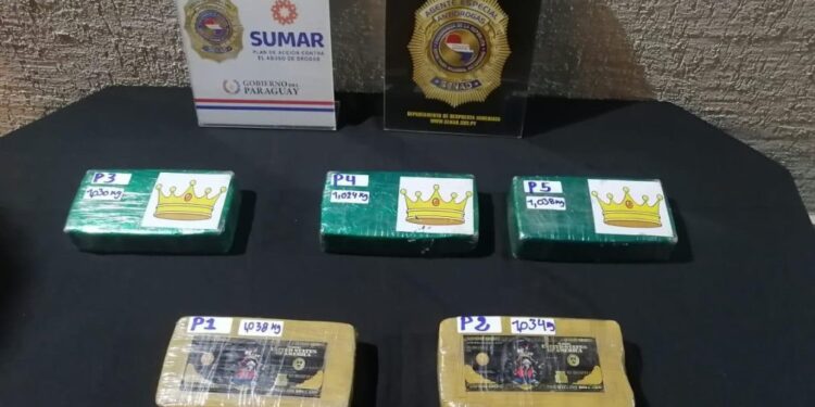 Incautan 36.000 dosis de pasta base de cocaína destinados al microtráfico en Central