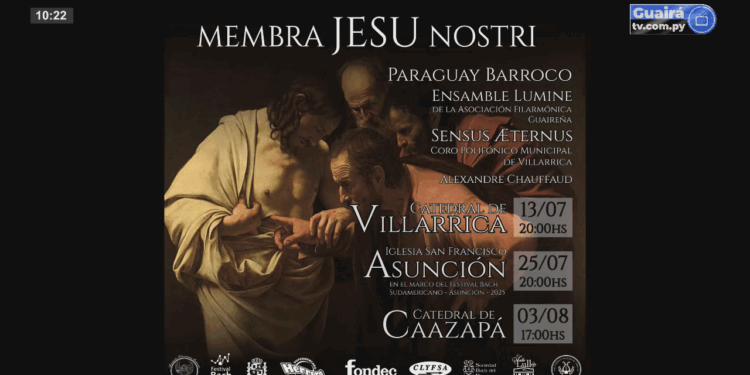 Invitan a disfrutar de la obra «MEMBRA JESU NOSTRI»