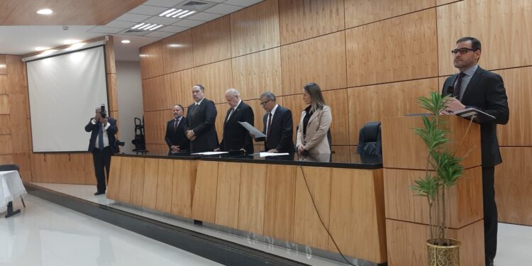 La Circunscripción Judicial de Guairá recibió  la visita de los Ministros Superintendentes Luis María Benitez Riera y Manuel Ramírez Candia.