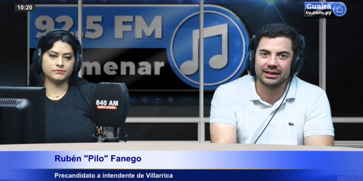 EN VISITA A ESTUDIOS DE RADIO GUAIRÁ, PILO FANEGO HABLÓ DE SU CANDIDATURA Y EL ROL DE LOS JÓVENES EN LA POLÍTICA